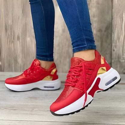 Evaline - Wygodne damskie sneakersy z siateczki