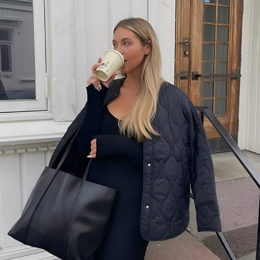 Ariella - Modischer, lässig geschnittener Damenmantel mit einem Knopf