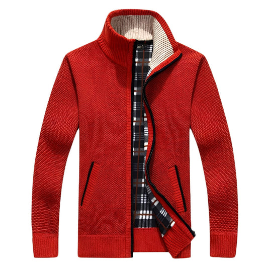 Malinda - Stylish men's cardigan with soft fleece lining
