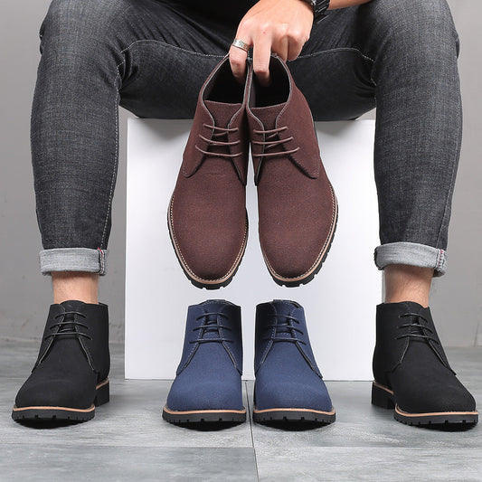 Alonzo - élégantes chaussures en cuir velours pour hommes