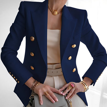 Raschelle - Blazer classique pour femme avec boutons