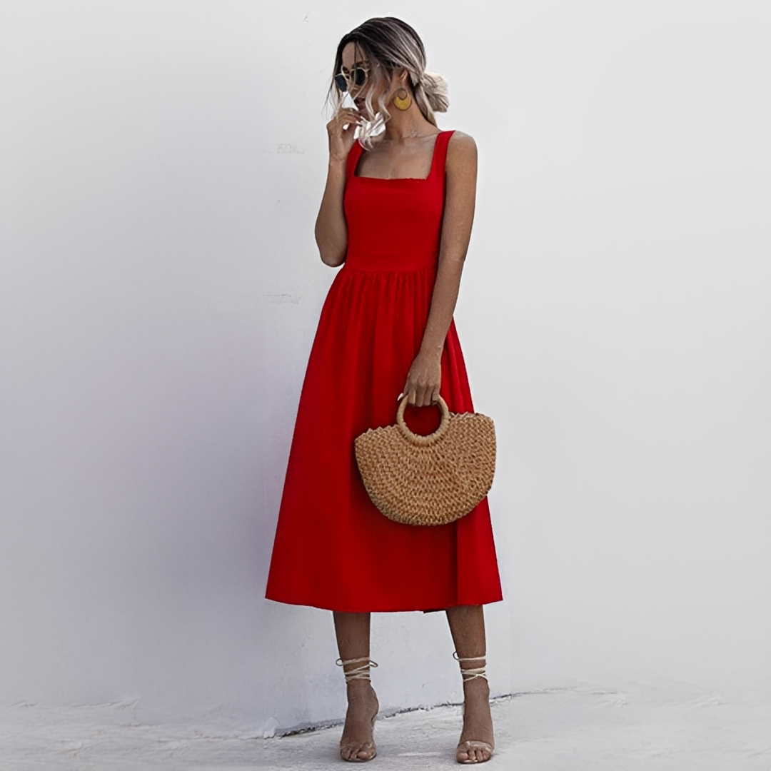 Lenna - Schickes ärmelloses Damen-Sommerkleid