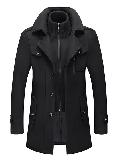 Philip - Elegant men's trench coat with pockets