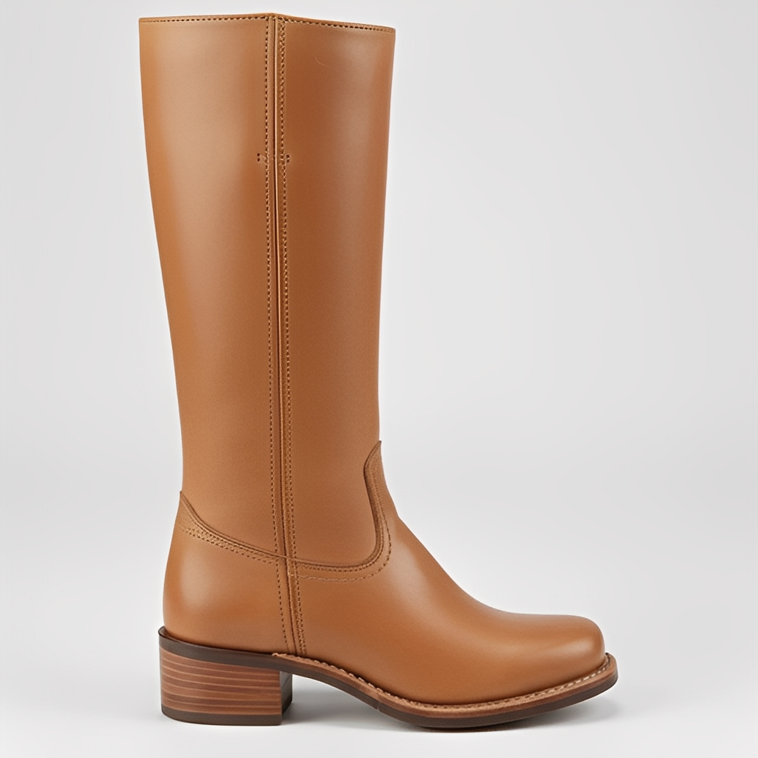 Marcelle - Tradiční dámské středně vysoké kožené boty