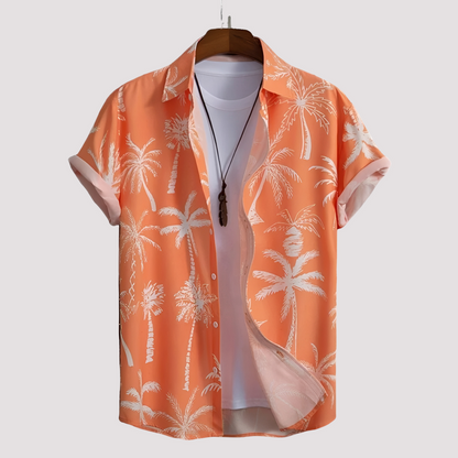 Arjun - Herren-Freizeithemd mit Hawaii-Muster