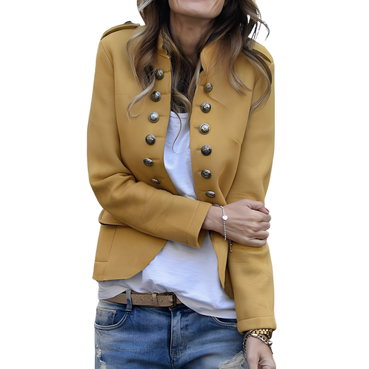 Rhoda - Fashionable blazer with stand-up collar for women