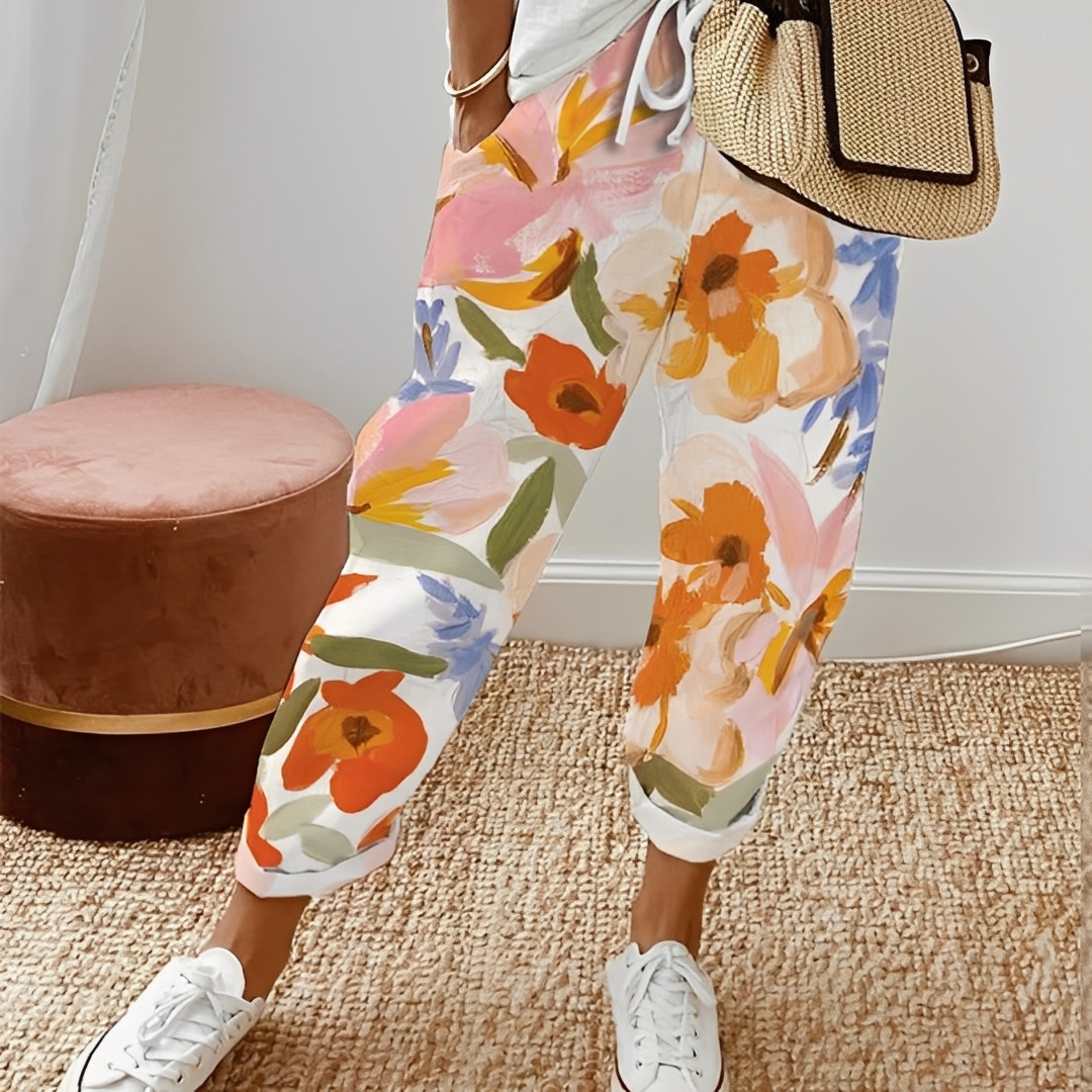 Jacinthe - Damenhose mit bequemen Kordelzug