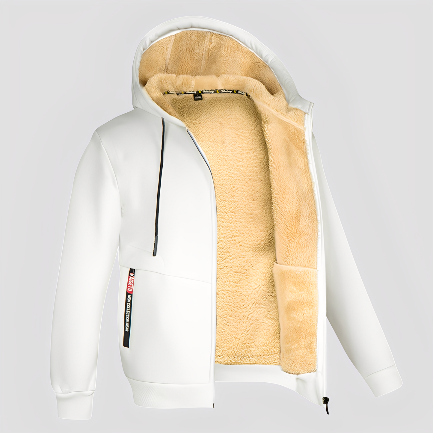 Waldo - Simple men's hoodie with fleece lining