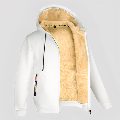 Waldo - Simple men's hoodie with fleece lining