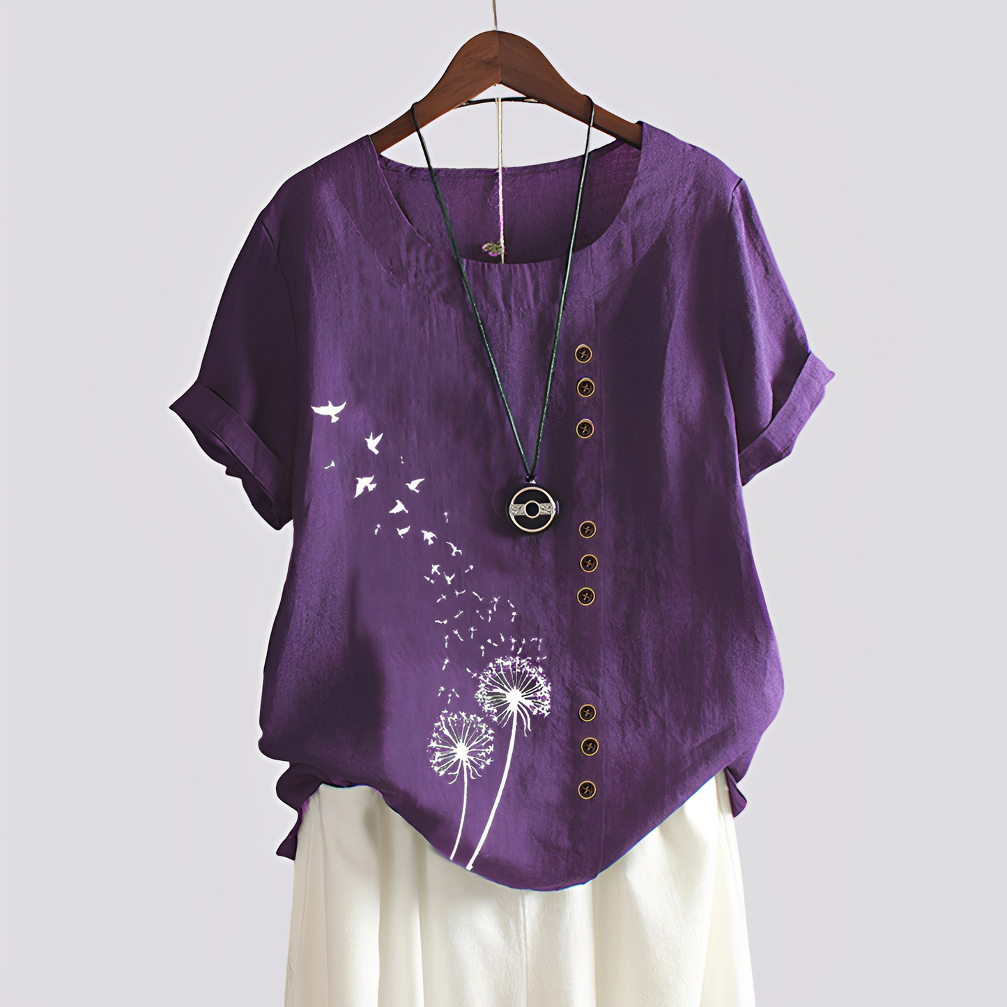 Isabelle - Bequemes Damen-Shirt mit kurzen Ärmeln