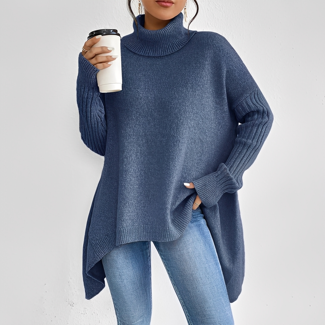 Maëlle - Damen-Kaschmir-Rollkragenpullover