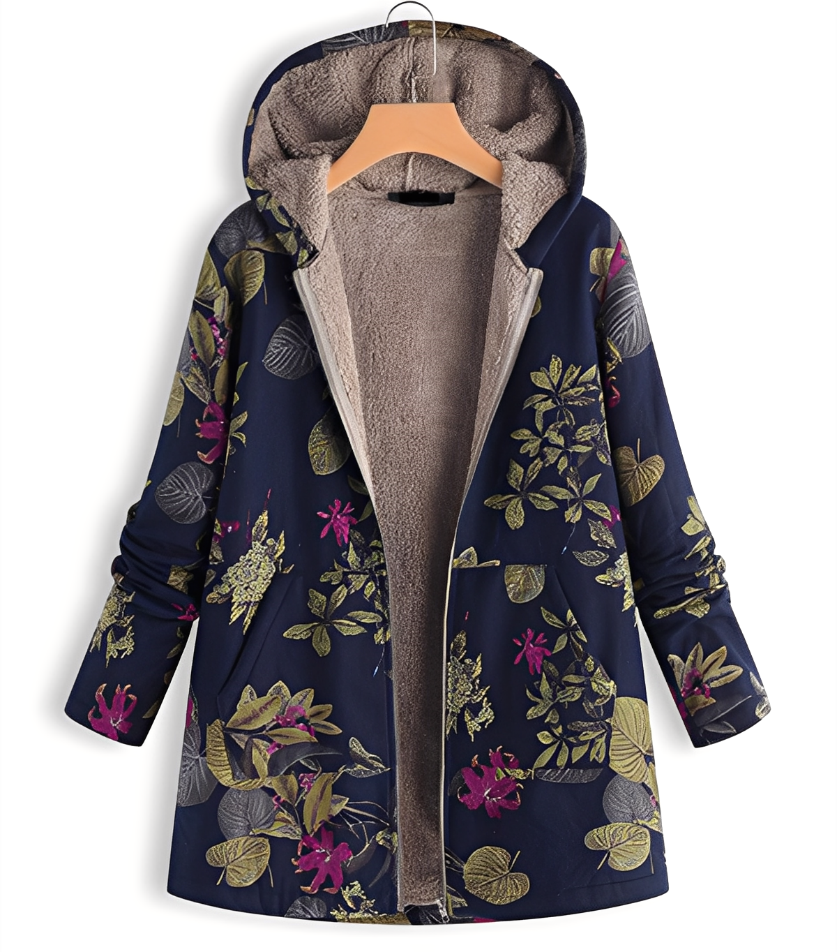 Jaslene - tradycyjny, gruby i ciepły damski parka