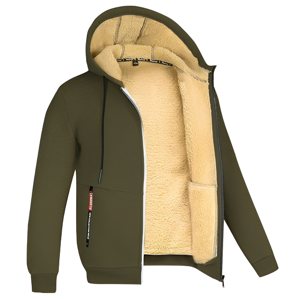 Raphael - Herren Kapuzenjacke mit warmem Fleece-Futter