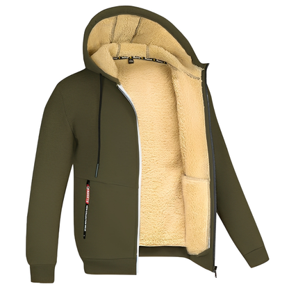 Raphael - Herren Kapuzenjacke mit warmem Fleece-Futter
