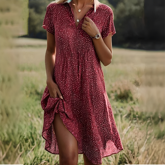 Eloise - Elegantes Damenkleid mit kurzen Ärmeln