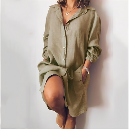 Lillian - Angenehmes Langarm-Kleid für Damen