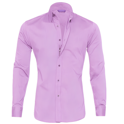 Andrew - Luźna, oficjalna, bezzmarszczkowa koszula męska