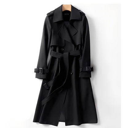 Tiffani - nowoczesny długi płaszcz damski