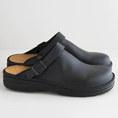 Devin - Komfortable Herrenlederpantoffeln