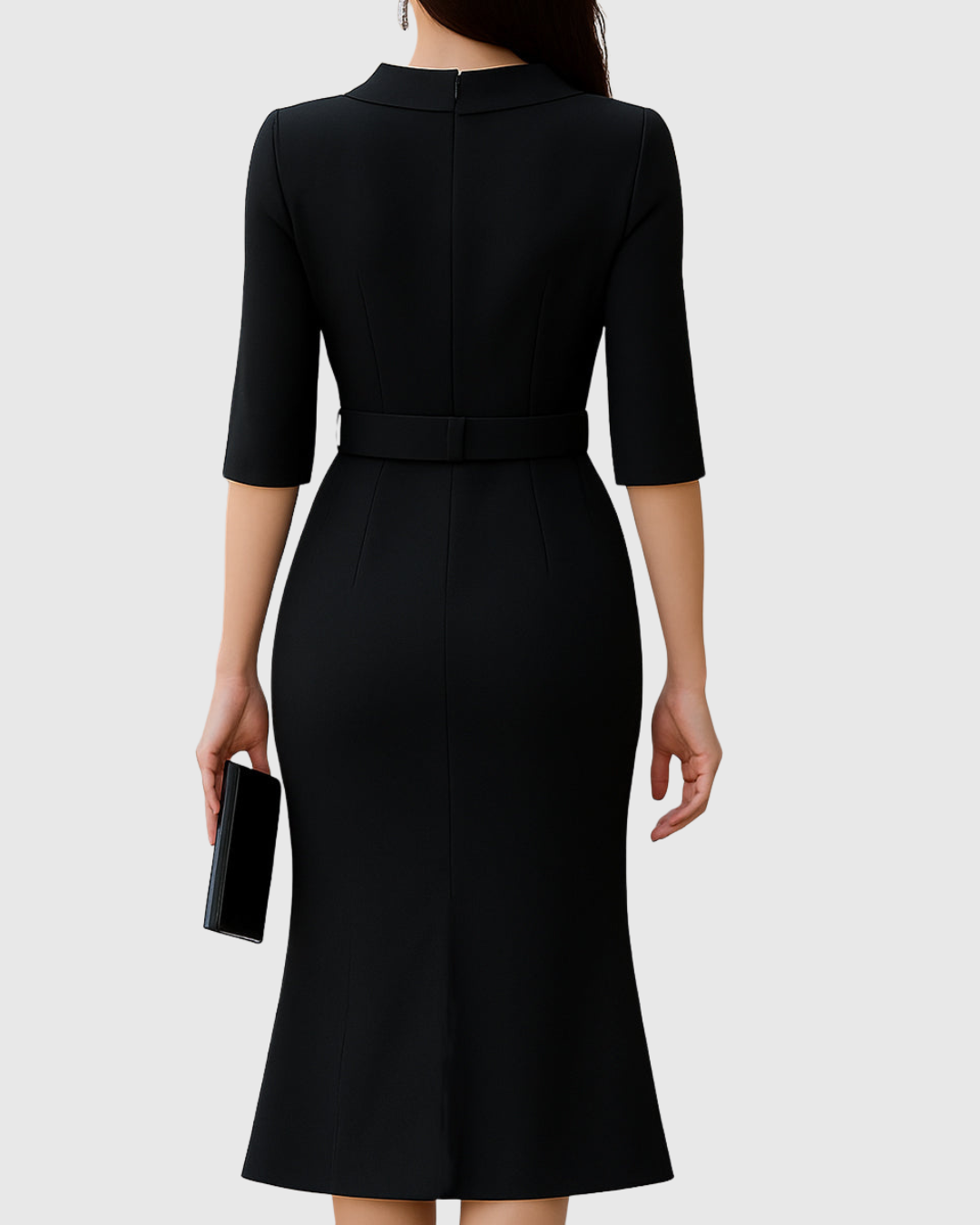 Sachiko - Minimalistische Midi-Robe