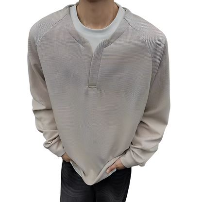 Dayton - Elegant, modern men's waffle sweater