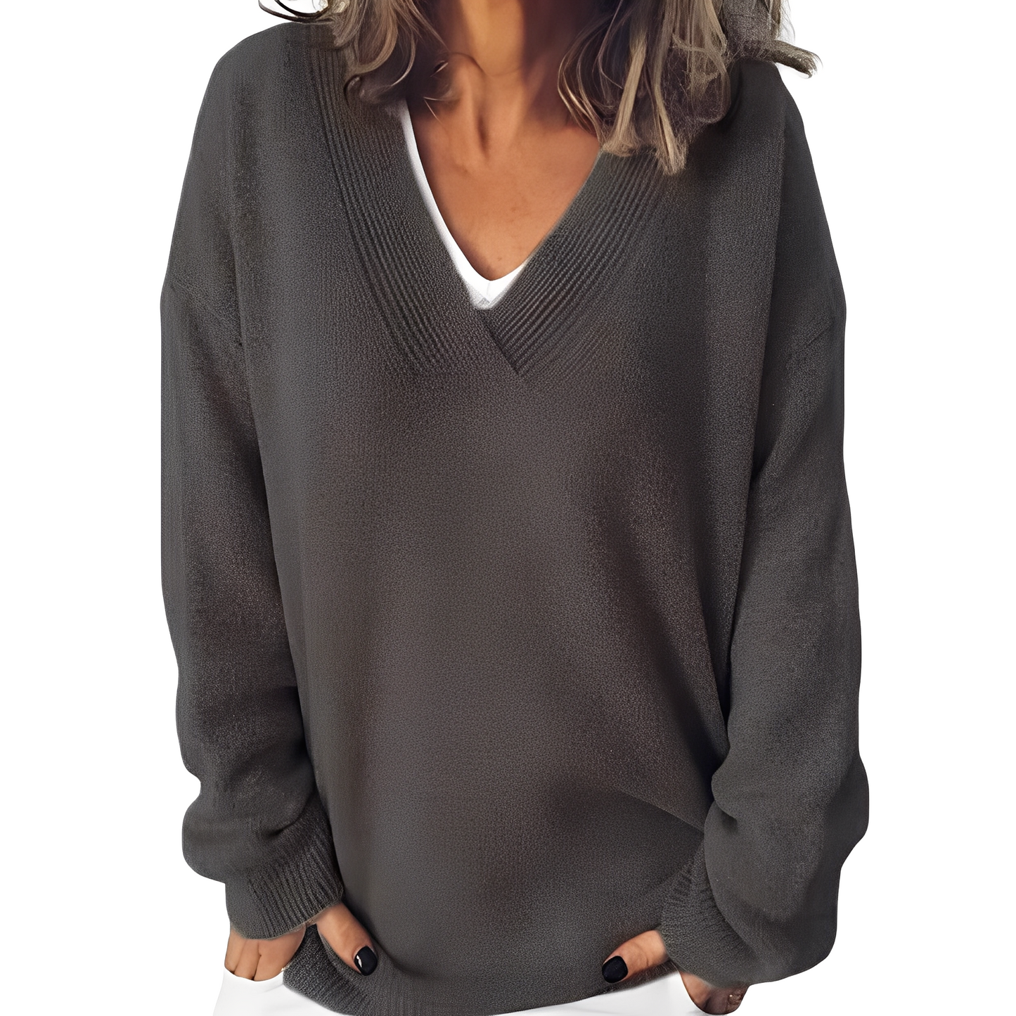 Cherie - Modny ciepły sweter damski