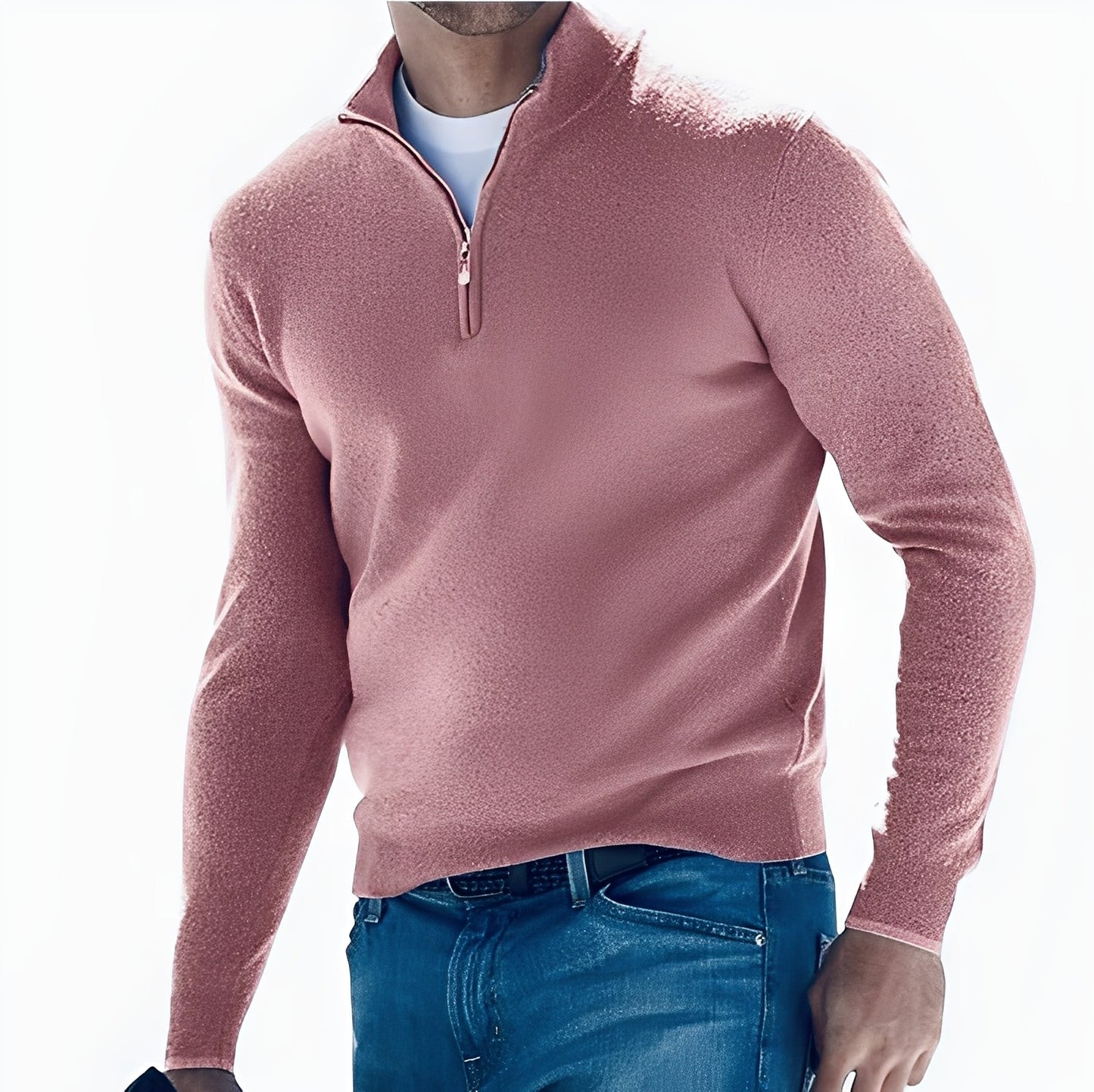 Ralph - Komfortabler Herren-Kaschmirpullover mit Zipper