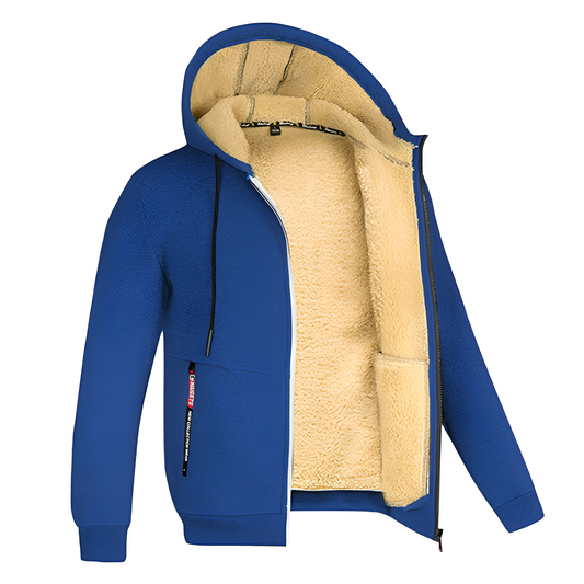Davin - Komfortable Herren-Fleecejacke mit Kapuze
