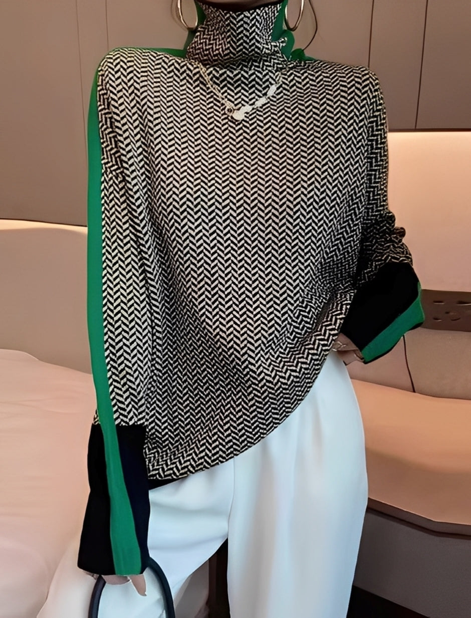 Bryony - Elegancki damski sweter z golfem