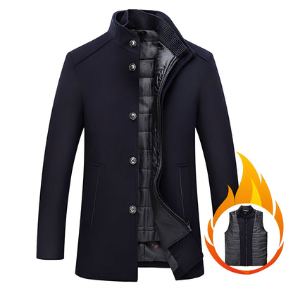 Axton - Elegant wool jacket for men with vest