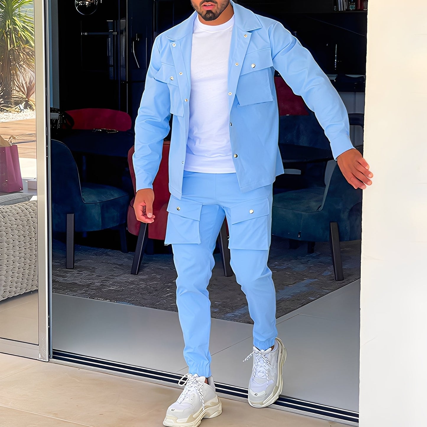 Neville - Stylowy zestaw cargo dla mężczyzn