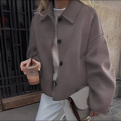 Patricia - Veste femme chic avec revers décontracté