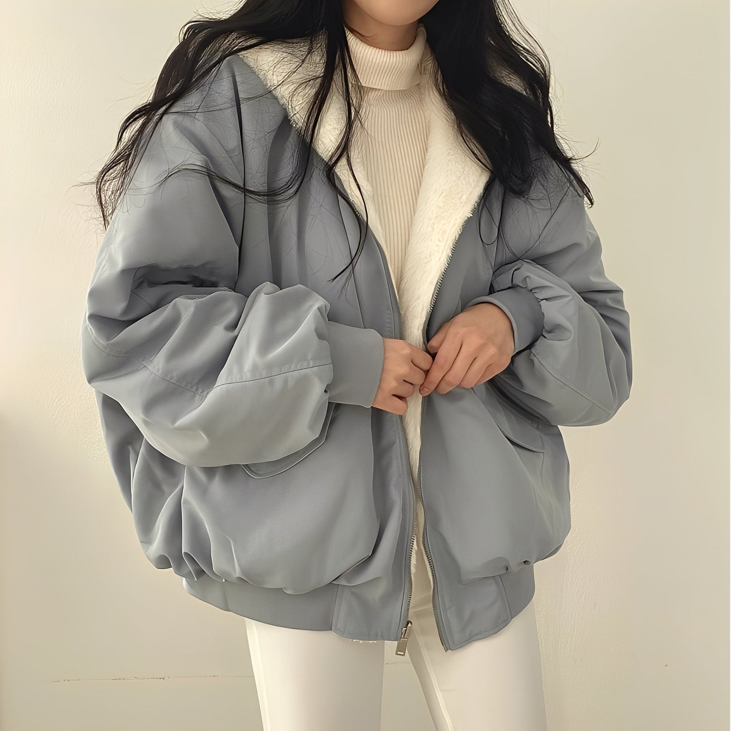 Mallaury - Warme Damenwinterjacke mit weitem Schnitt