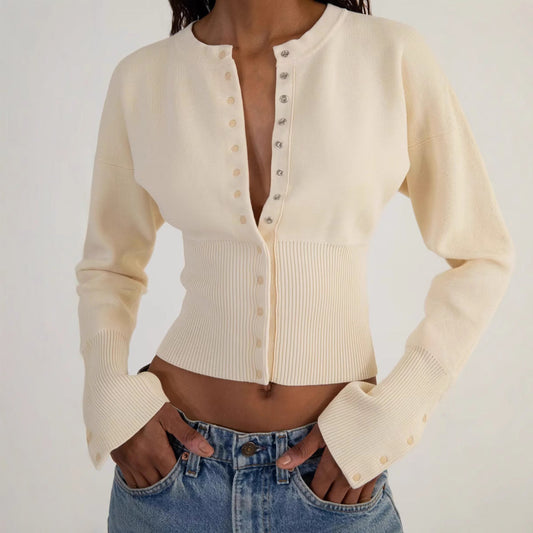 Reverie - Schickes, kurzes Damen-Stricktop