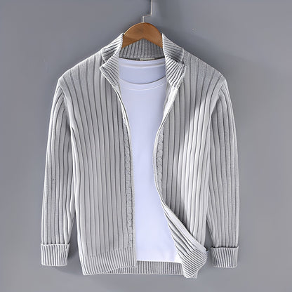Jacquy - Cardigan moderno da uomo in maglia