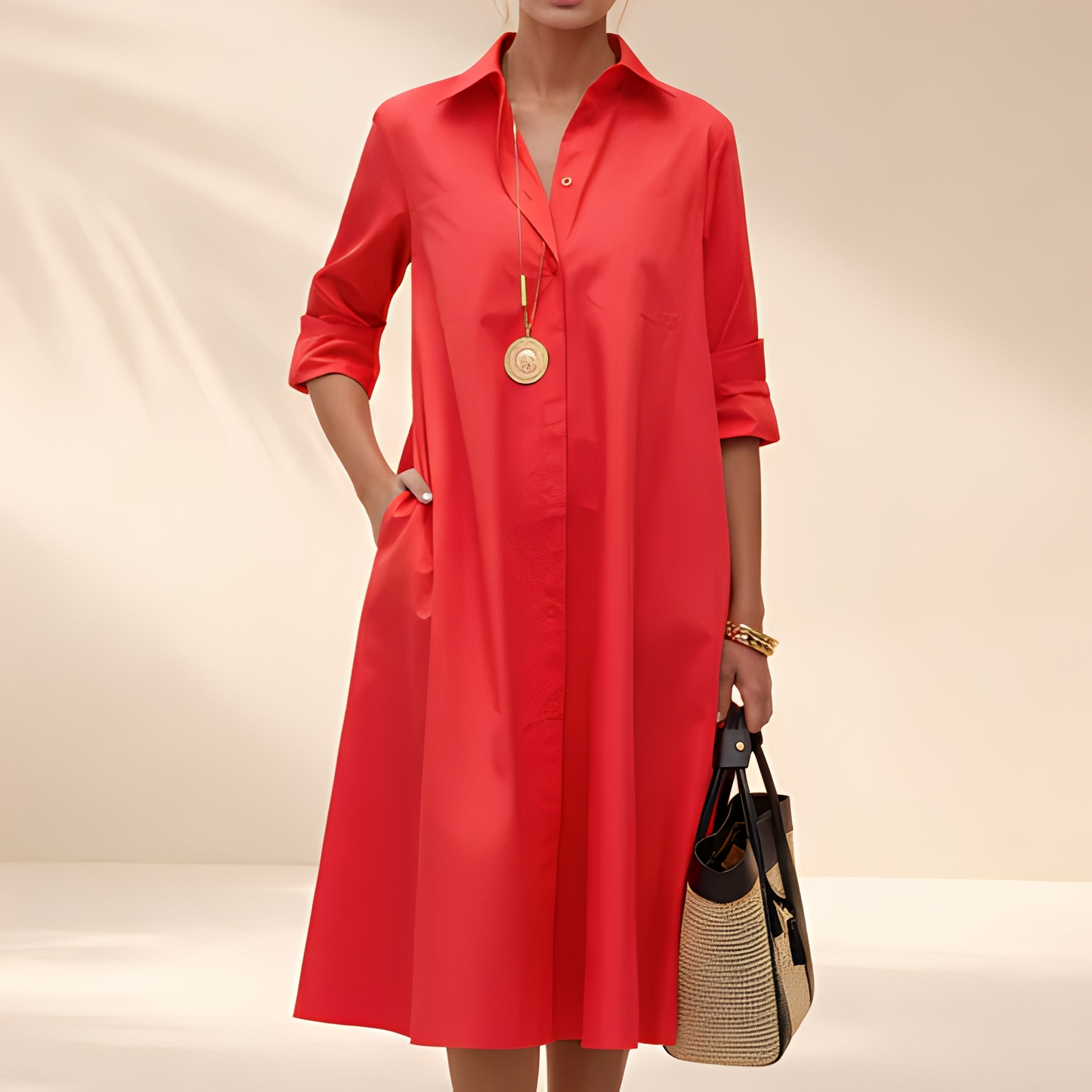 Eljenne - Luftiges Hemdkleid für Damen