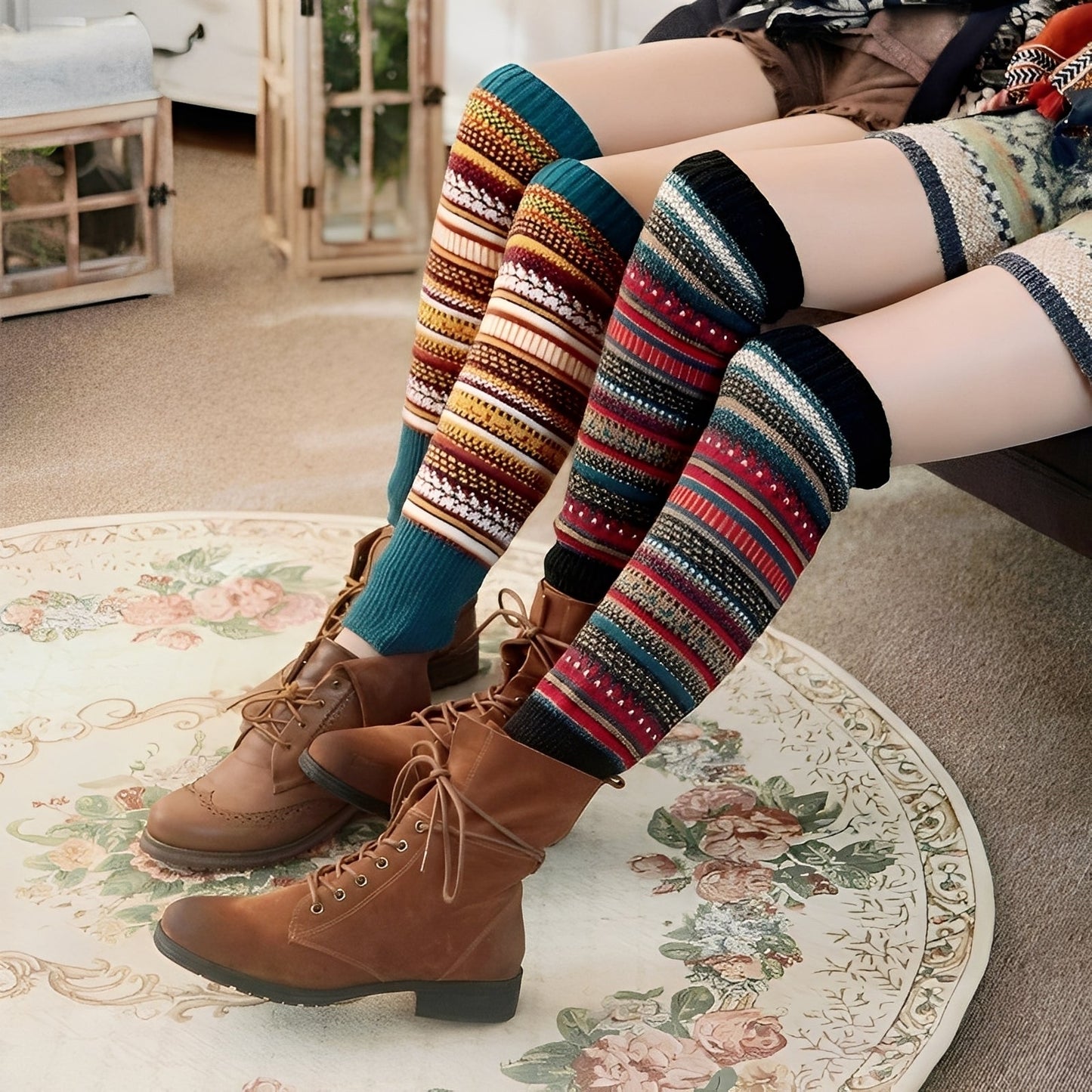 Suzanna - Modische, warme, dicke Baumwollsocken für Frauen