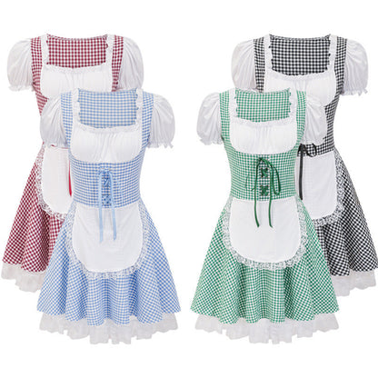Miriam - Klassisches Damen-Oktoberfestkleid mit Karomuster