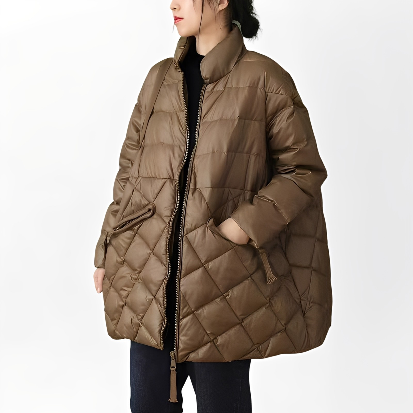 Emily - Kuschelige Damenjacke mit Taschen und Reißverschluss