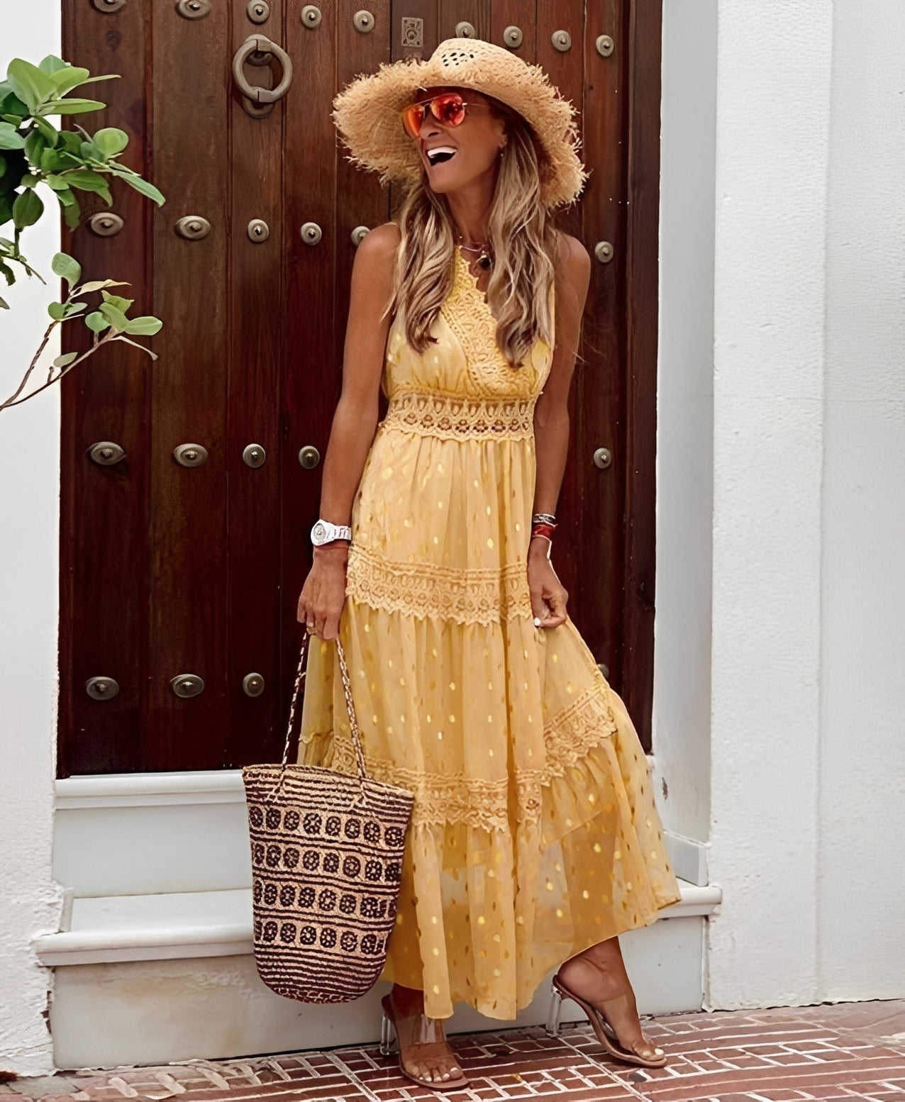 Jesse - Damen Maxirock im eleganten Boho-Stil