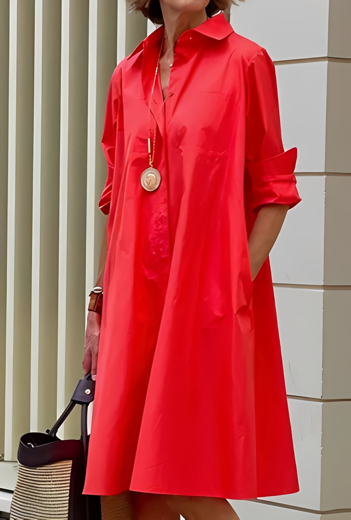 Paige - Lässiges, bequem sitzendes Damen-Hemdkleid