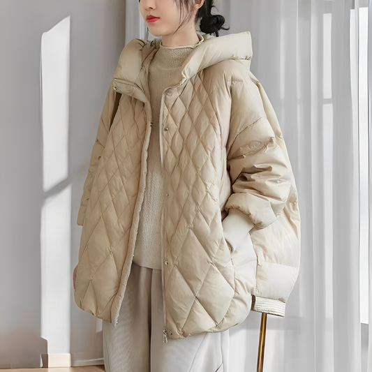 Abigail - Bequemer Wintermantel für Damen mit Daunen und Zipper