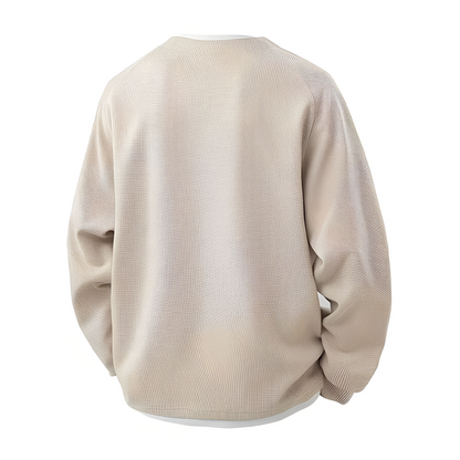 Dayton - Elegant, modern men's waffle sweater