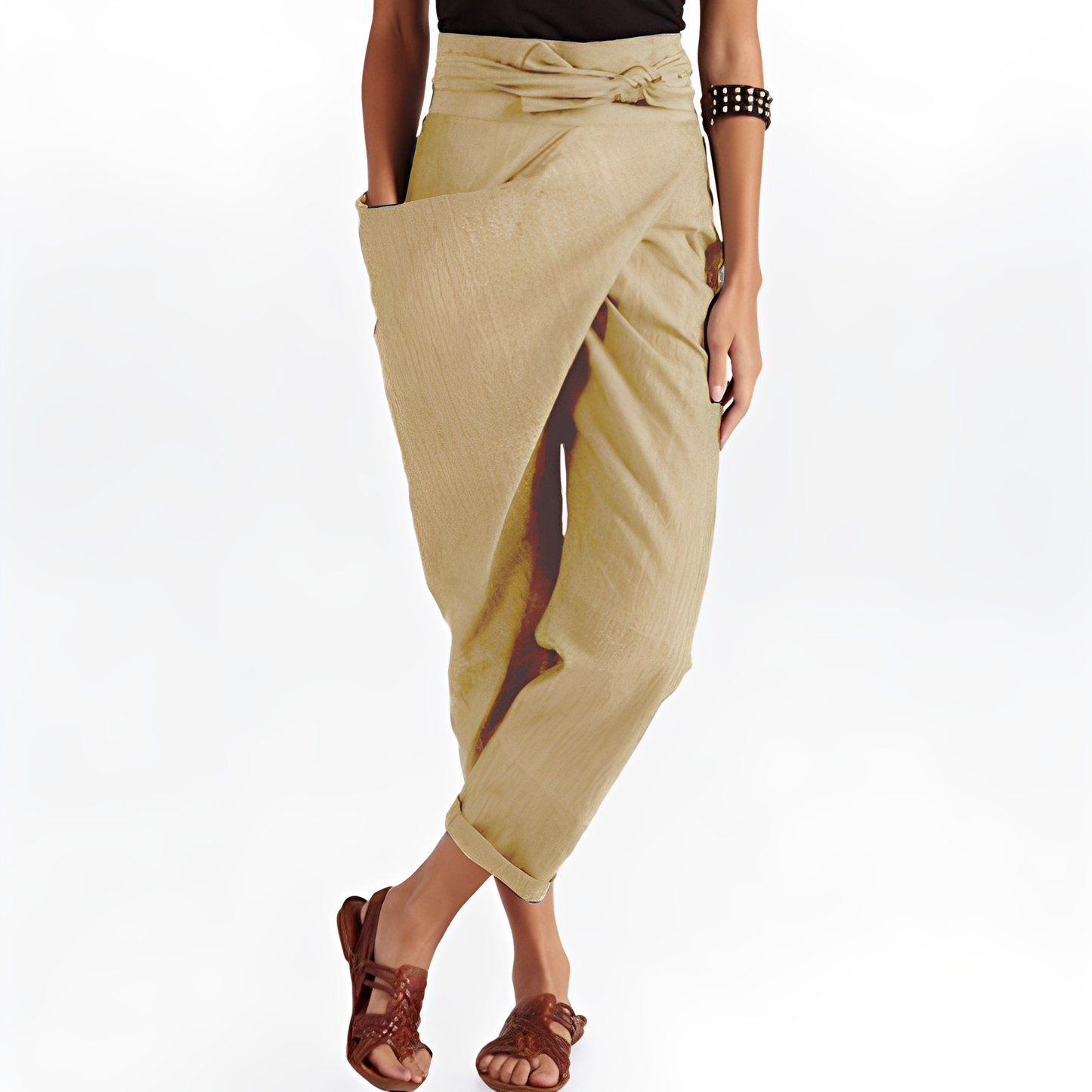 Courteney - Bequeme Damen-Haremshose mit hohem Bund