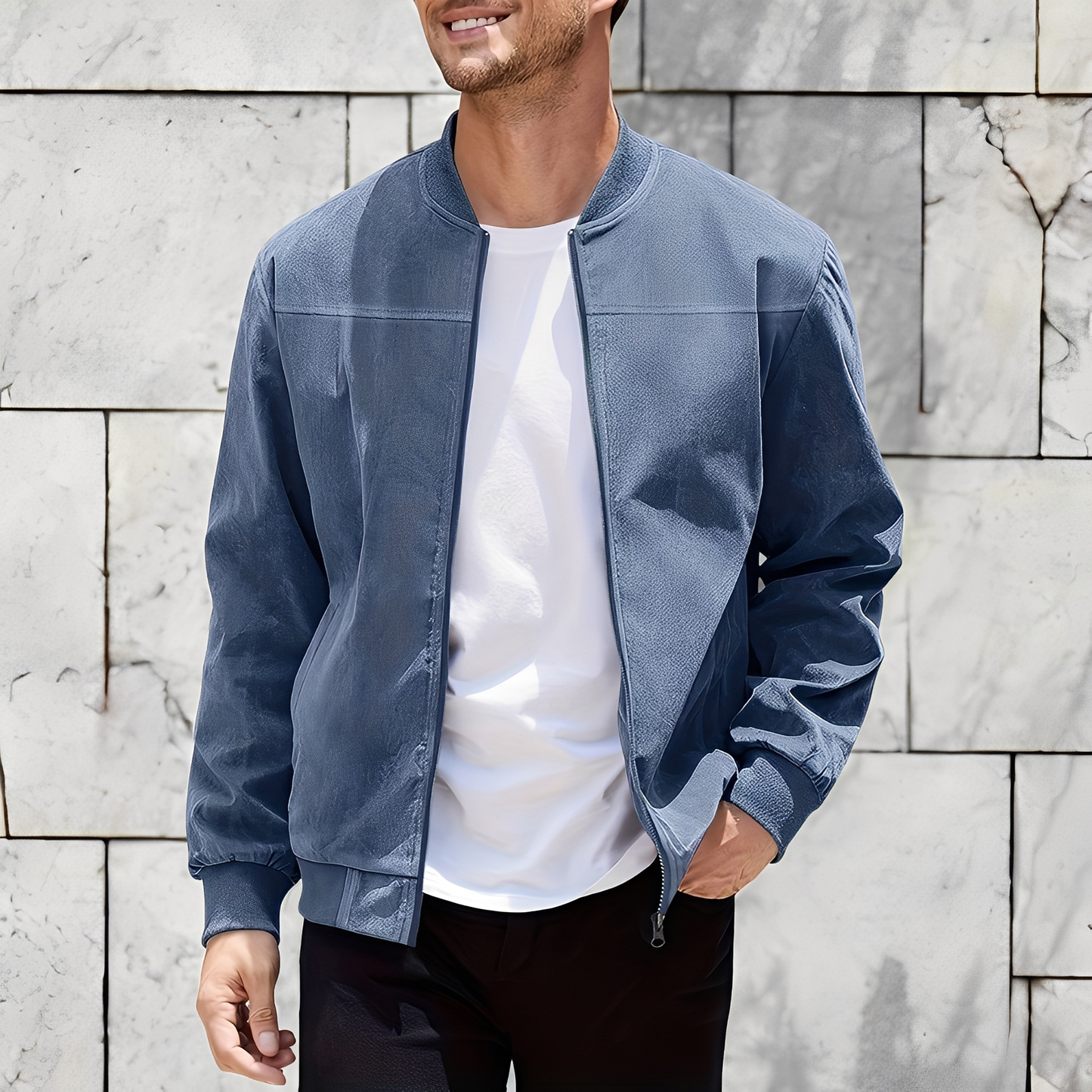 Easton - Veste en cuir pour homme traditionnelle et élégante