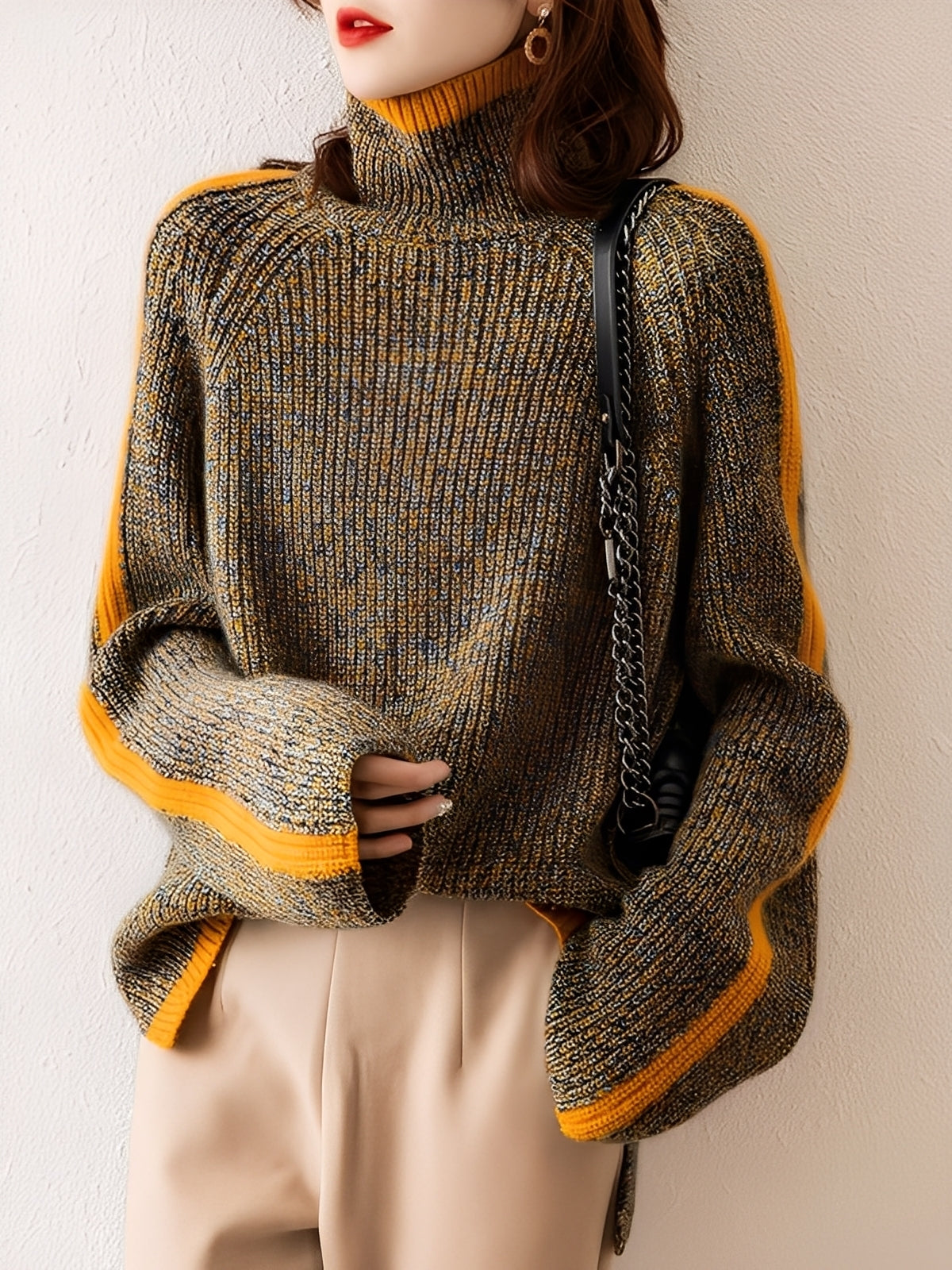 Suzanna - Moderní, ležérní pletený dámský svetr