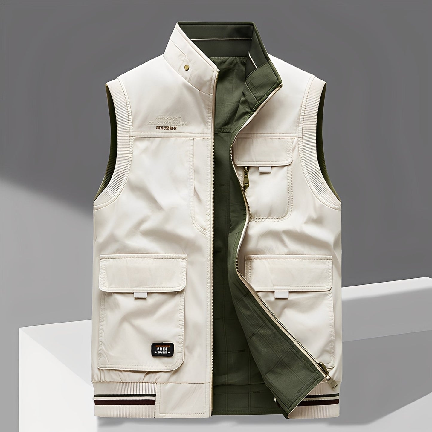 Géraud - Elegante Herrenweste mit zahlreichen Taschen