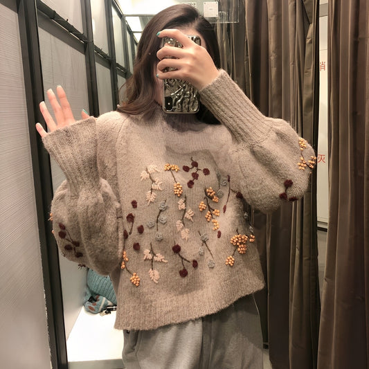 Delicia - Elegancki damski sweter z dzianiny