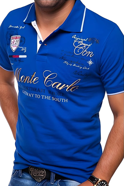 Brent - Polo confortable à motif pour hommes