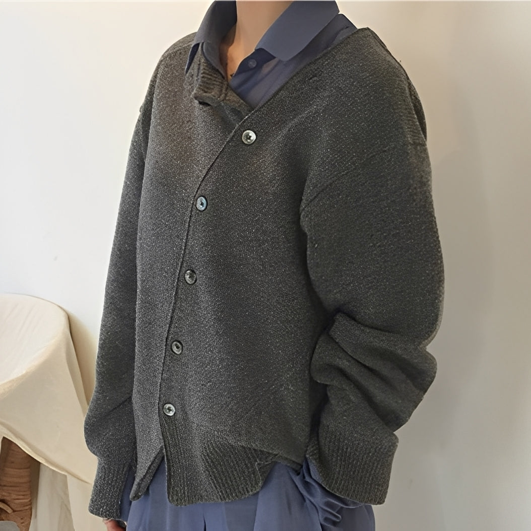Arianna - Lockere Damen-Kaschmirjacke mit Knöpfen